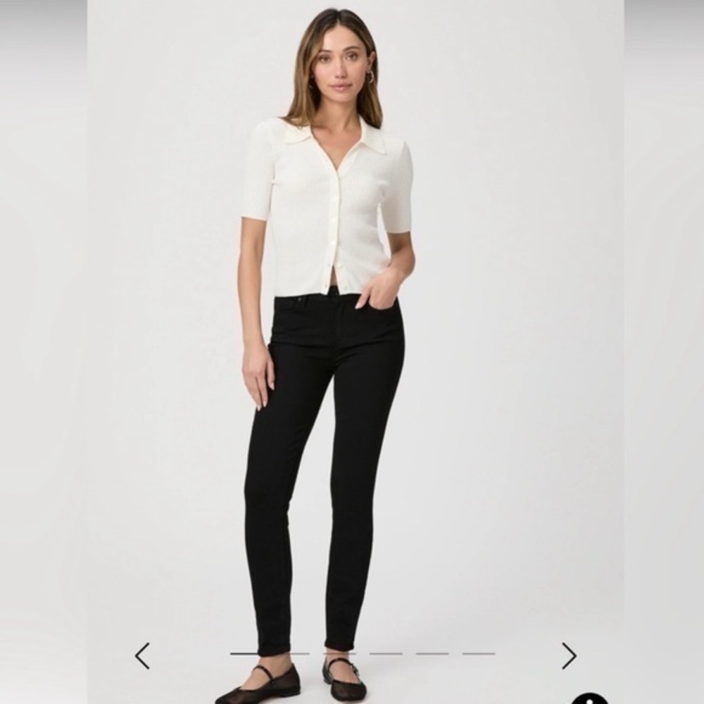 Paige sz 26 Verdugo Ultra Skinny Black Shadow Jeans
